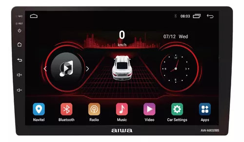 Radio Auto 2 Din Android Touch Hd De 9'' Aiwa Aw-a802bs