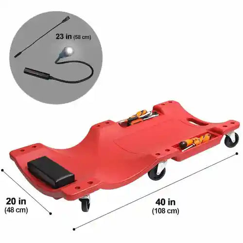 Camilla Plástica De 108cm Ideal Para Talleres Con Luz LED