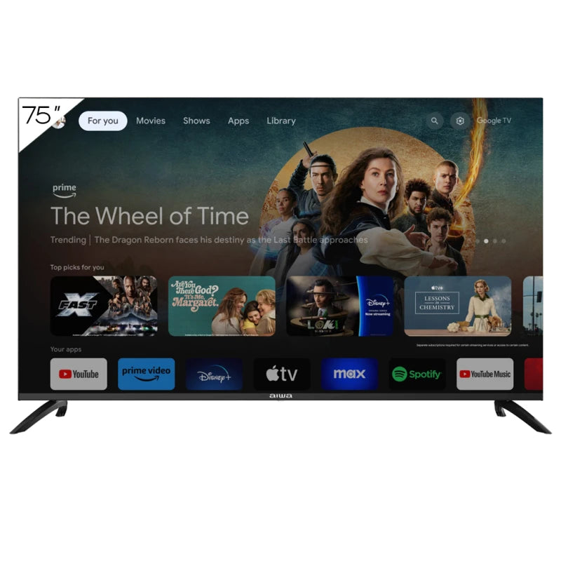 Smart TV 75'' Aiwa Google TV 4K